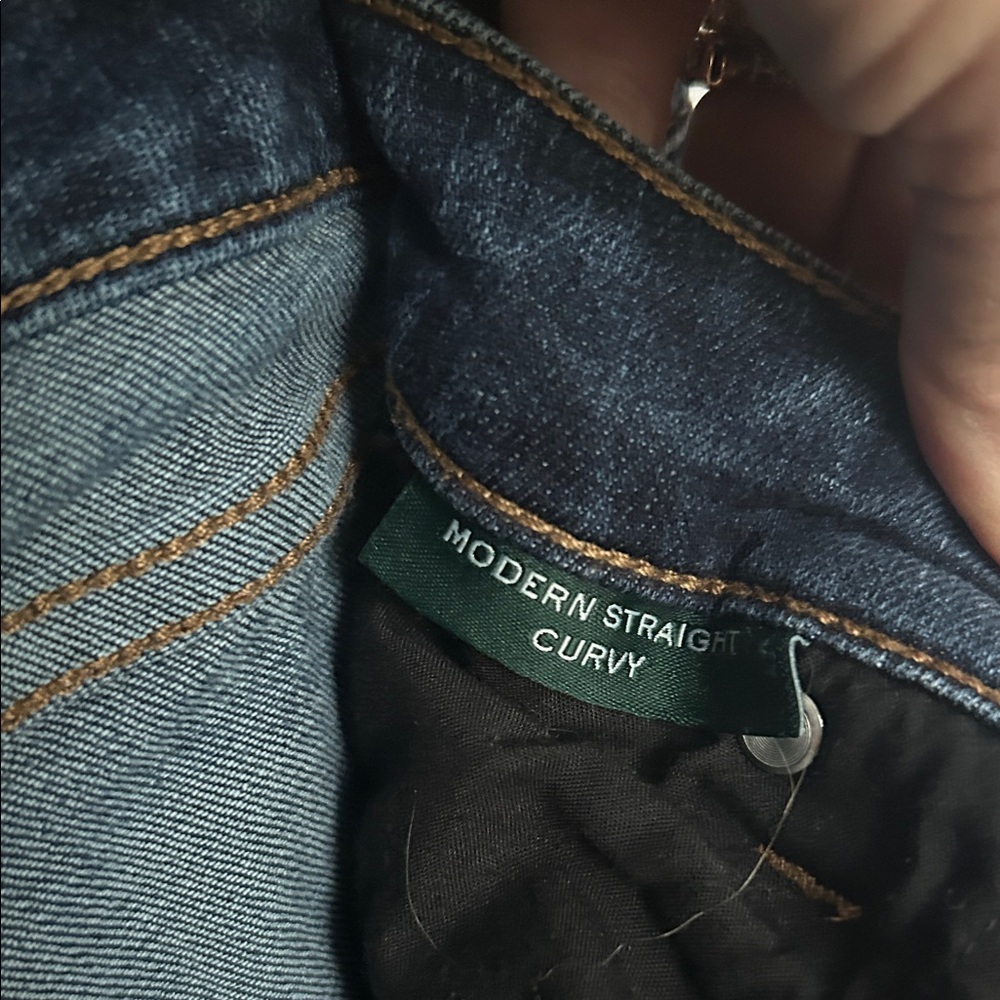 Ralph Lauren Dark Blue Straight Leg Jeans - Picture 3 of 5